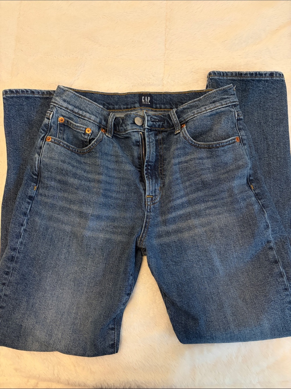 GAP Dark Blue Girlfriend Jeans